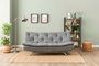 Atelier Del Sofa Rivo - Sofá-Cama de 3 Plazas Gris Claro